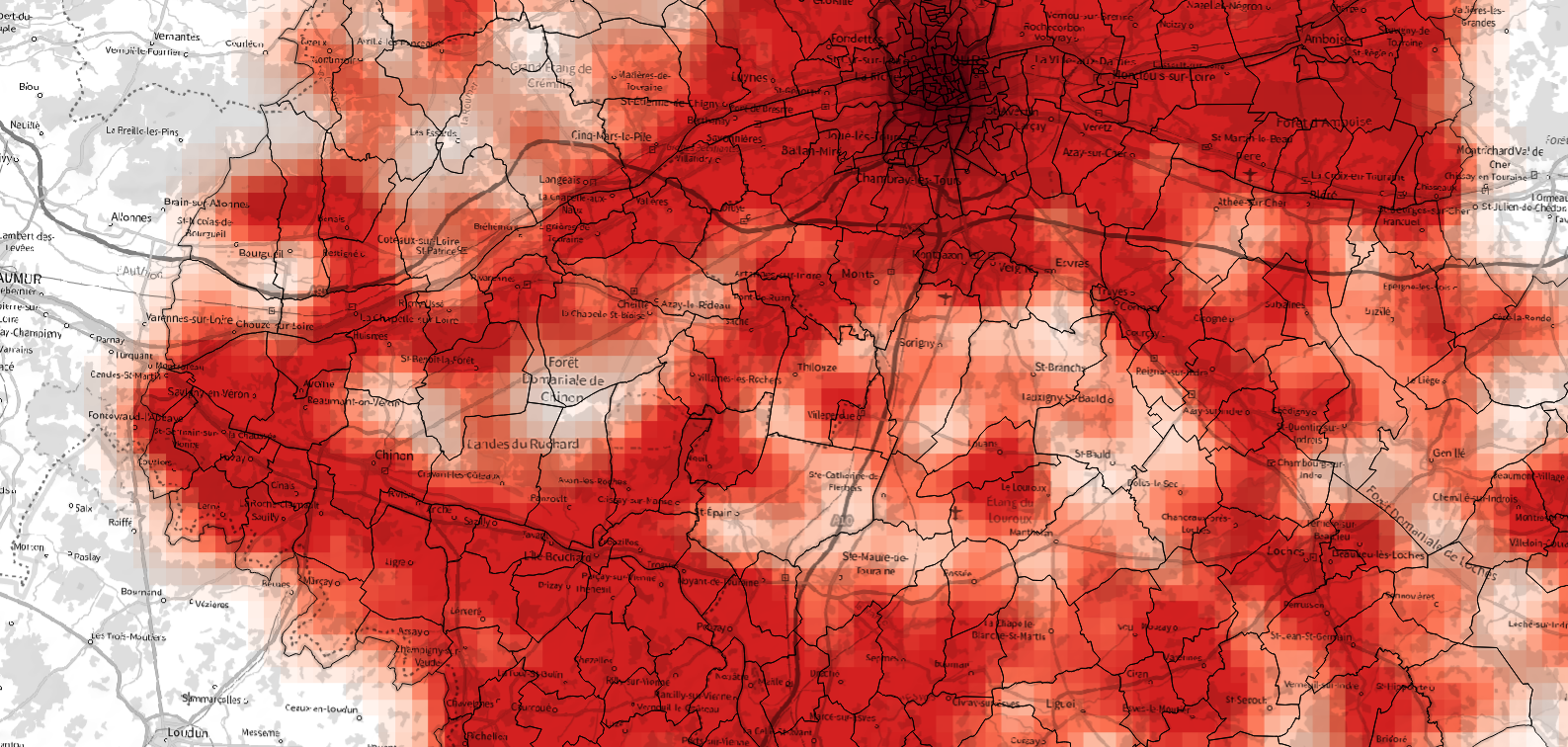 Carte de chaleur ou heatmap